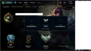 CONTA LVL 30 PRATA 1 COM 12 WINS - League of Legends LOL