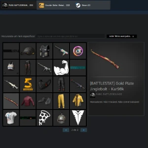 Conta Pubg 2 Skins Progressiva E 1 Batllestat, Prime Csgo...