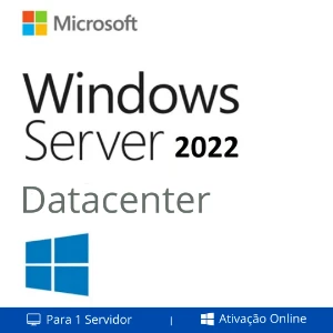 Windows Server 2022 Datacenter - 5 Usuários - Softwares e Licenças