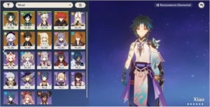 (AR 55) 7 CHARS 5★( XIAO C1, KEQING C3, etc...) + 6 ARMAS 5★ - Genshin Impact