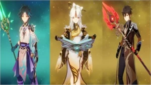 (AR 55) 7 CHARS 5★( XIAO C1, KEQING C3, etc...) + 6 ARMAS 5★ - Genshin Impact