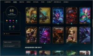Conta Platina 5 gold na s6 platina na s7 e platina 5 s8 - League of Legends LOL