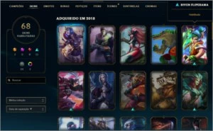 Conta Platina 5 gold na s6 platina na s7 e platina 5 s8 - League of Legends LOL