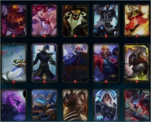CONTA COLECIONADOR LEAGUE OF LEGENDS LOL