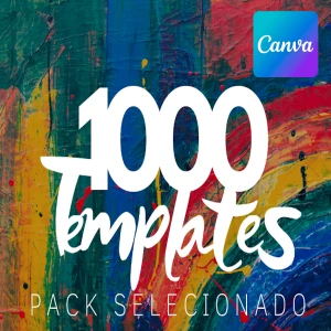 1000 templates Canva para redes sociais - Serviços Digitais