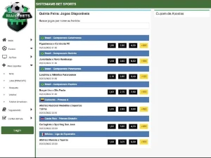 Apostas Esportivas - Layout SA Esportes - Outros