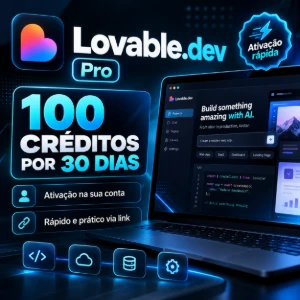Lovable Pro por 30 Dias / 100 creditos / Ativa na sua conta - Assinaturas e Premium