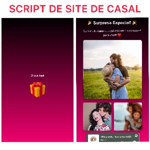 Script html - site para casal com fotos e música