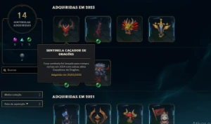 Conta LOL Nível 195 Platina 4 , 49 skins - League of Legends
