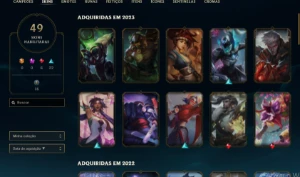 Conta LOL Nível 195 Platina 4 , 49 skins - League of Legends
