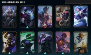Conta LOL Nível 195 Platina 4 , 49 skins - League of Legends