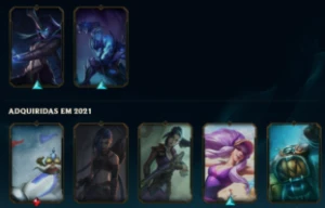 Conta LOL Nível 195 Platina 4 , 49 skins - League of Legends
