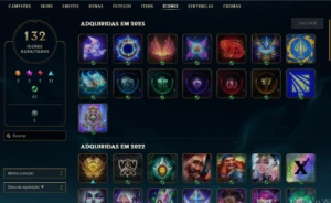 Conta LOL Nível 195 Platina 4 , 49 skins - League of Legends