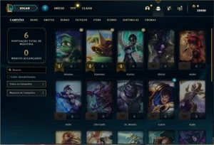 Conta ouro 4 com 22 Champs e 1 Skins + 3 Fragmentos - League of Legends LOL