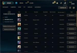 Conta ouro 4 com 22 Champs e 1 Skins + 3 Fragmentos - League of Legends LOL