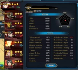 Conta Naruto Online +180k de fc - Outros