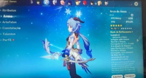 Conta Genshin com mais de 10 5* estrelas. - Genshin Impact