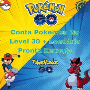 Conta Level 30 Pokemon Go + Lendários + Brilhantes