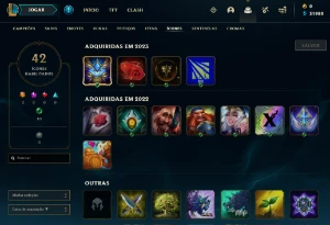 Conta PLATINA 4 - Win 65% - LOL (league of legends) ELOMOON