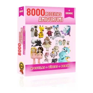Pack 8000 Receitas Amigurumi 2025 + Apostilas + Vídeos