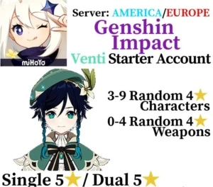 Venti Starter Account - Genshin Impact
