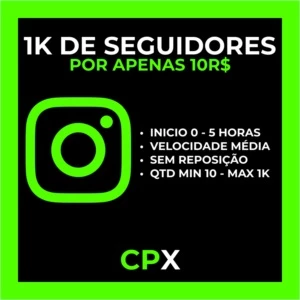[PROMOÇÃO] 1K DE SEGUIDORES POR APENAS R$ 10 - Social Media