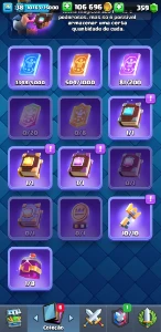 Conta 7 anos Clash Royale, todas lendárias e um campeão