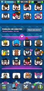 Conta 7 anos Clash Royale, todas lendárias e um campeão