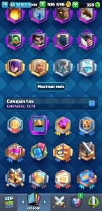 Conta 7 anos Clash Royale, todas lendárias e um campeão