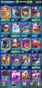 Conta 7 anos Clash Royale, todas lendárias e um campeão