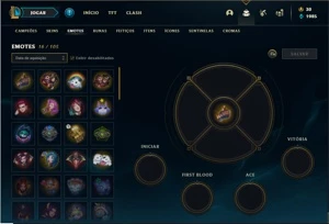 Conta Diamante 2 com 75 PDL, 30 Champs e 4 Skins + 3 Fragmen - League of Legends LOL