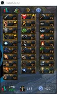 Vendo conta max + 420 missão - Runescape RS