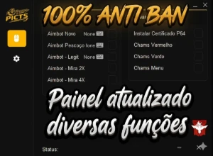 Painel Externo emulador permanente - Free Fire