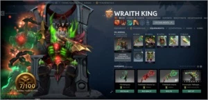 Conta de dota 2 com itens do ultimo passe