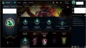 Conta League of legends, Plat 3 45Skins 91 Campeoes LOL