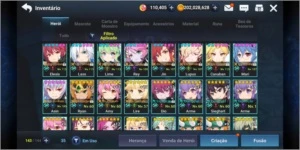 Conta Grand Chase Mobile Brasil Lvl 106