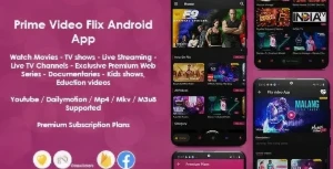 Script site de filmes + app android  - Flix App Filmes - Outros