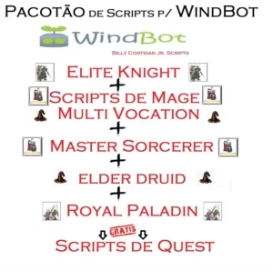 Scripts de WindBot + iBot (Todas as Vocações + Quest + Task) - Tibia
