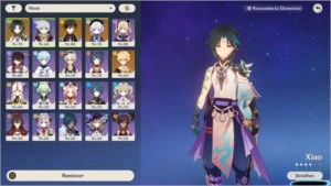 CONTA COM Xiao-Zongli-Qiqi e Atlas Celestial - Genshin Impact