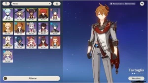 Tartaglia + dilluc AR 38 CAMPANHA TERMINADA - Genshin Impact