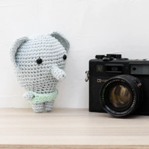 Elefante Cabeçudo em Amigurumi - Artesanato e Personalizados