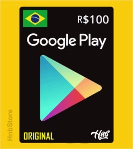 GIFT CARD GOOGLE PLAY DE R$100 - ANDROID BR