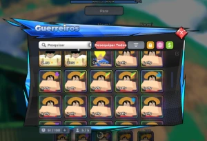 Conta roblox anime warriors 3 Full mitico, faz todo conteúdo