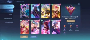 Conta com 6 skins legends e muito mais - Mobile Legends