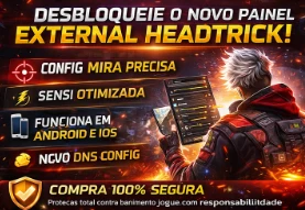 PAINEL EXTERNAL HEADTRICK ANDROID E IOS 😈 NOVO XIT DNS FREE - Free Fire