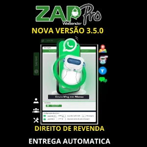 Zappro Wasender Nova Versão 3.5.0  + 4 Bônus Premium! - Serviços Digitais
