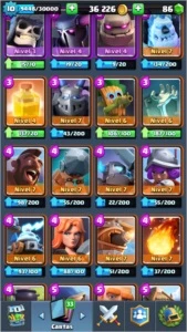 Conta de Clash Royale