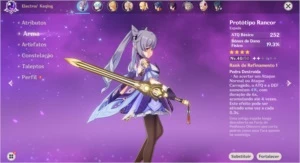 Conta Genshin personagem 5* - Genshin Impact