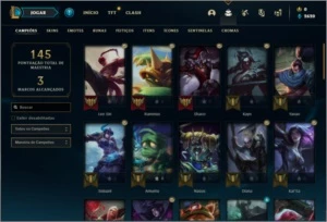 Conta ouro 4 com 12 skins e 55 champs - League of Legends LOL