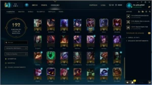Conta LOL Lvl 30 54 Skins 87 Champs Prata - League of Legends